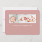 Grand accueil | Faire-part de naissance photo (Dos)