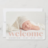 Grand accueil | Faire-part de naissance photo (Devant)