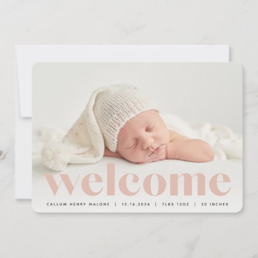 Grand accueil | Faire-part de naissance photo (Devant)