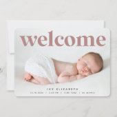 Grand accueil | Faire-part de naissance photo (Devant)