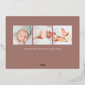 Grand accueil | Faire-part de naissance Rose Gold  (Verso)