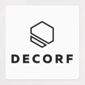 Grand adhésif Carré / Étiquette étanche (Design 1)