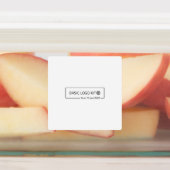 Grand adhésif Carré / Étiquette étanche (Apposé)