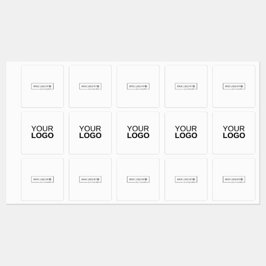 Grand adhésif Carré / Étiquette étanche (Feuille)