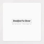 Grand adhésif Carré / Étiquette étanche (Design 1)