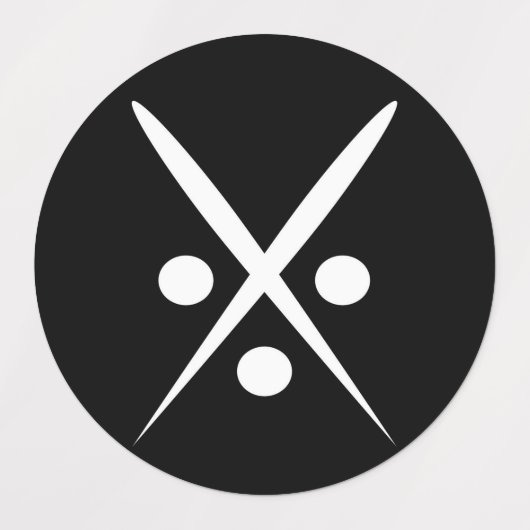 Grand adhésif Carré / Étiquette étanche (Design 3)