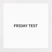 Grand adhésif Carré / Étiquette étanche (Design 1)