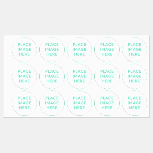 Grand adhésif circulaire / Étiquette étanche (Feuille)