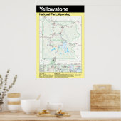 Grand affiche du parc national Yellowstone (Cuisine)