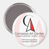 Grand aimant circulaire de 3 pouces (Recto/Verso)