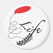 Grand aimant rond de 3 pouces (Devant)