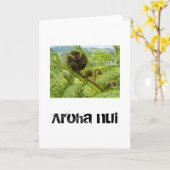 Grand amour Koru. Au-Dessus De La Carte De Voeux C (Fleur jaune)