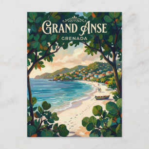 Grand Anse-strand Grenada Briefkaart
