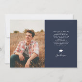 Grand Arch Photo Faire-part de graduation de la Ma (Dos)