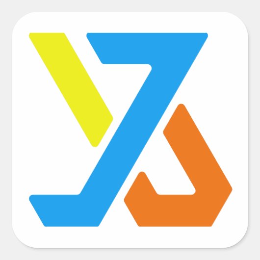 Grand autocollant carré 3 pouces (Devant)