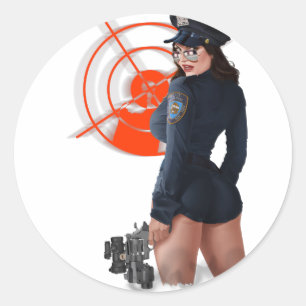 Grand autocollant d'arme à feu