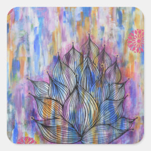 Grand autocollant de fleur de Lotus