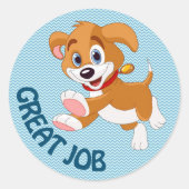 Grand Autocollant étudiant au travail 1½ pouce (fe (Devant)