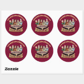 Grand autocollant profond de Fryed (Feuille)