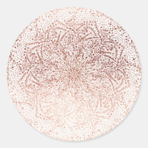 Grand Autocollant Rond de Noël à Paillettes en Or