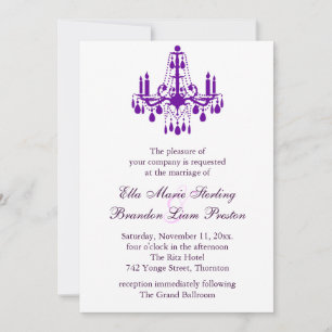 Grand Ballroom Faire-part de mariage 2 (violet)
