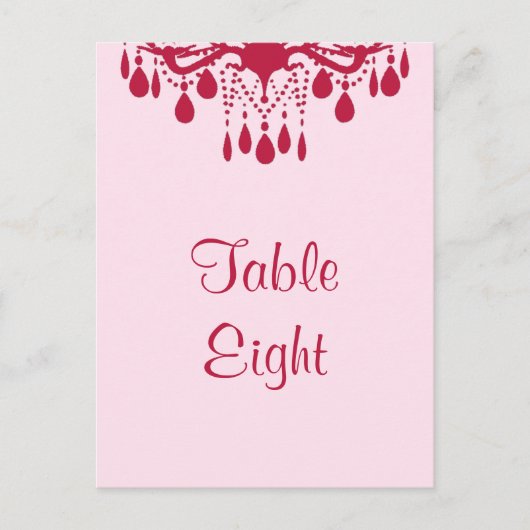 Grand Ballroom Tafelnummer (rood) (Voorkant)