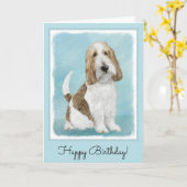 Grand Basset Griffon Vendeen - Oorspronkelijke Dog Kaart (Gele Bloem)