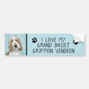 Grand Basset Griffon Vendeen - Oorspronkelijke hon Bumpersticker