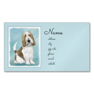 Grand Basset Griffon Vendeen - Oorspronkelijke hon Magnetisch Visitekaartje