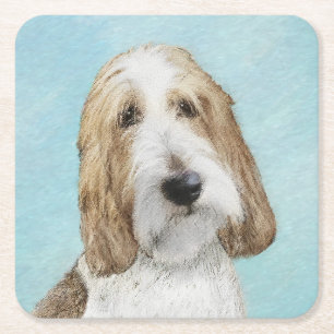 Grand Basset Griffon Vendeen - Oorspronkelijke hon Vierkante Kartonnen Onderzetter