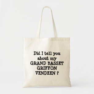 GRAND BASSET GRIFFON VENDEEN TOTE BAG