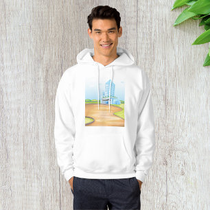 Grand bâtiment bleu Mens Sweat - shirt à capuche