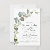 Grand bébé Douche verdure Eucalyptus Invitations (Devant)
