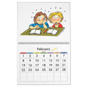 Grand Bleu Calendrier de l'année scolaire pour enf (Feb 2026)