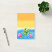 Grand bloc de note de post-it de grenouille de (Bureau)