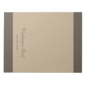 Grand bloc-notes de bureau personnalisé (Devant)