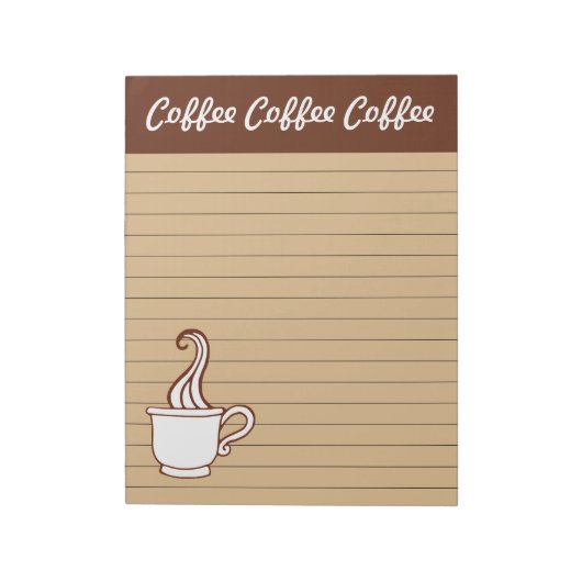 Grand Bloc-notes de café (Tourné)