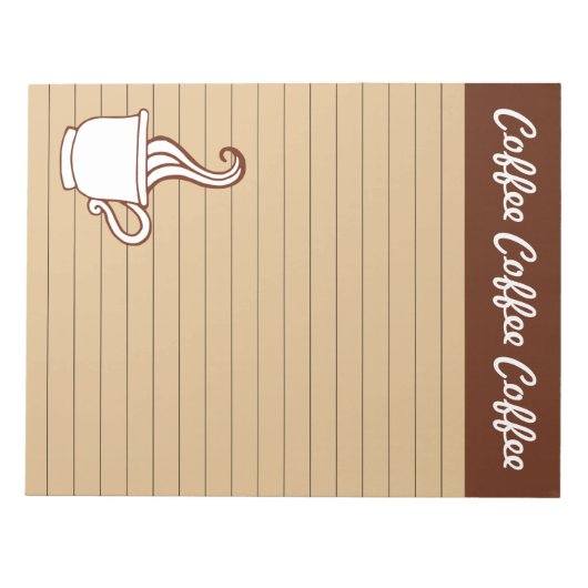 Grand Bloc-notes de café (Devant)