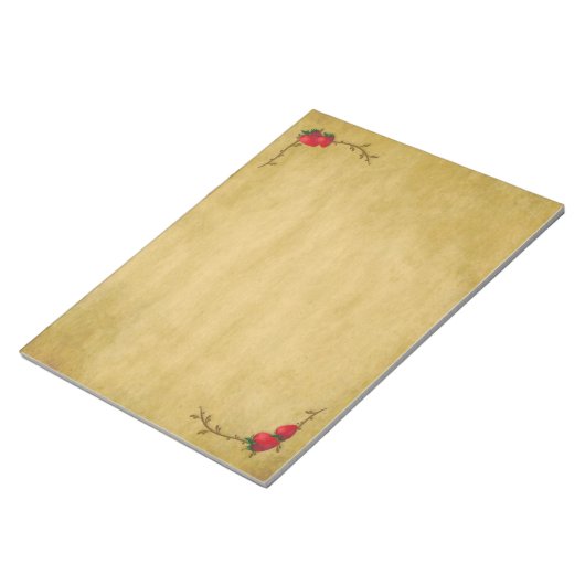 Grand Bloc-notes de fraises Country (Incliné)
