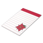 Grand bloc-notes de vacances Poinsettia (Incliné)