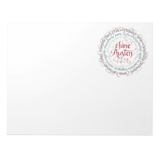 Grand Bloc-notes - Jane Austen Période Dramas - Ho (Devant)