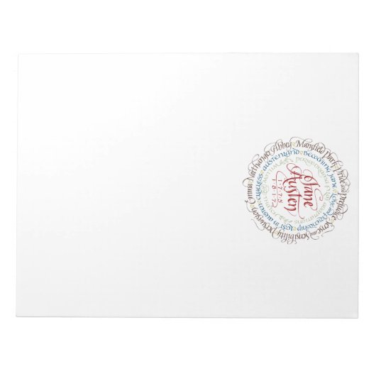 Grand Bloc-notes - Jane Austen Période Dramas - Ve (Devant)