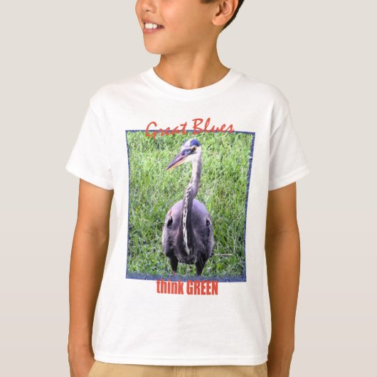 Grand Blues Pensez T-shirt vert (Devant)
