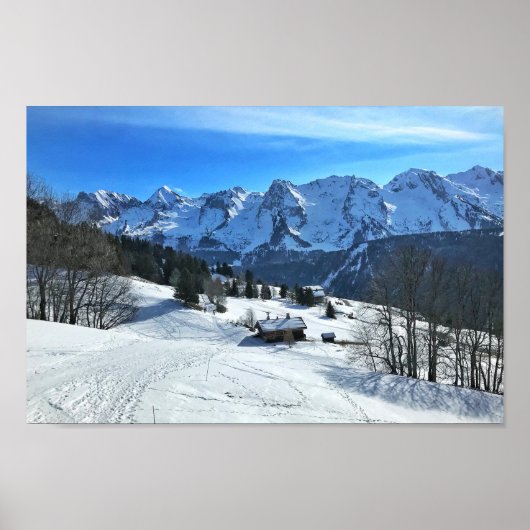 Grand Bornand, Haute-Savoie, Affiche des Alpes fra (Devant)