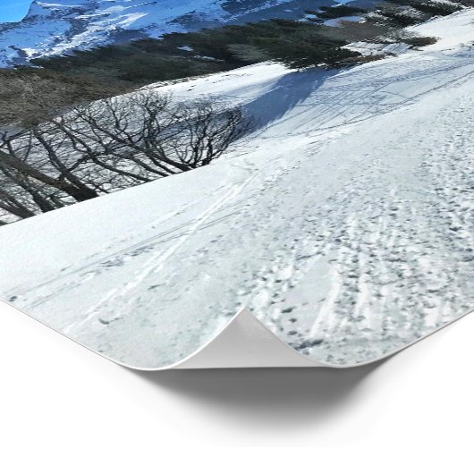 Grand Bornand, Haute-Savoie, Affiche des Alpes fra (Coin)