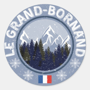 Grand-Bornand Ski Station Ronde Sticker