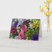 Grand Bouquet de fleurs Bouquet de fleurs carte d' (Fleur jaune)