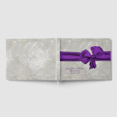 Grand Bow pourpre Quinceañera livre d'hôtes (Complet)