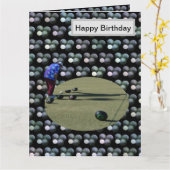 Grand Bowles de pelouse, carte d'anniversaire, (Fleur jaune)
