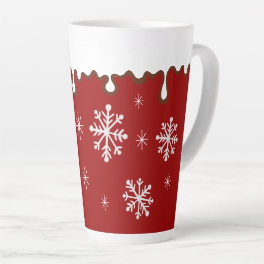 Grand cadeau de vacances latte café Mug (Angle droit)